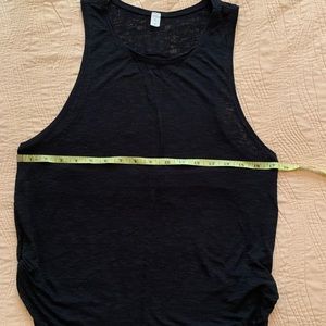 Lululemon black see through workout top